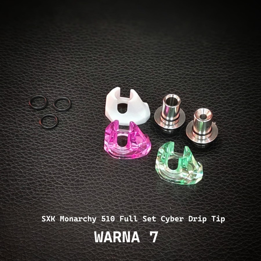 Jual SXK Monarchy Cyber 510 Full Set Drip Tip | driptip billet box AIO ...