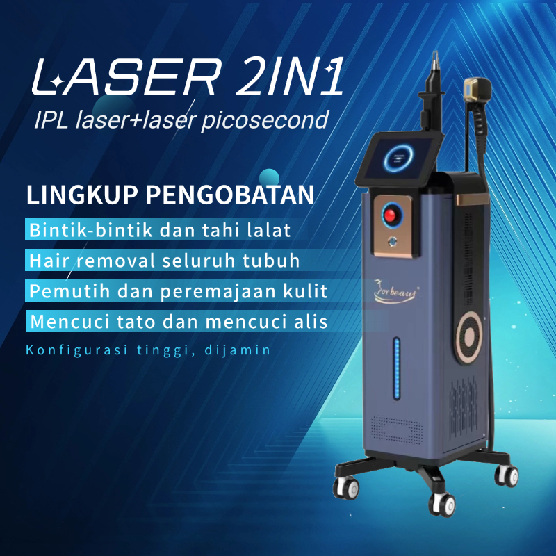 Jual 810 laser hair removal non-invasif 2 handles alat klinik salon