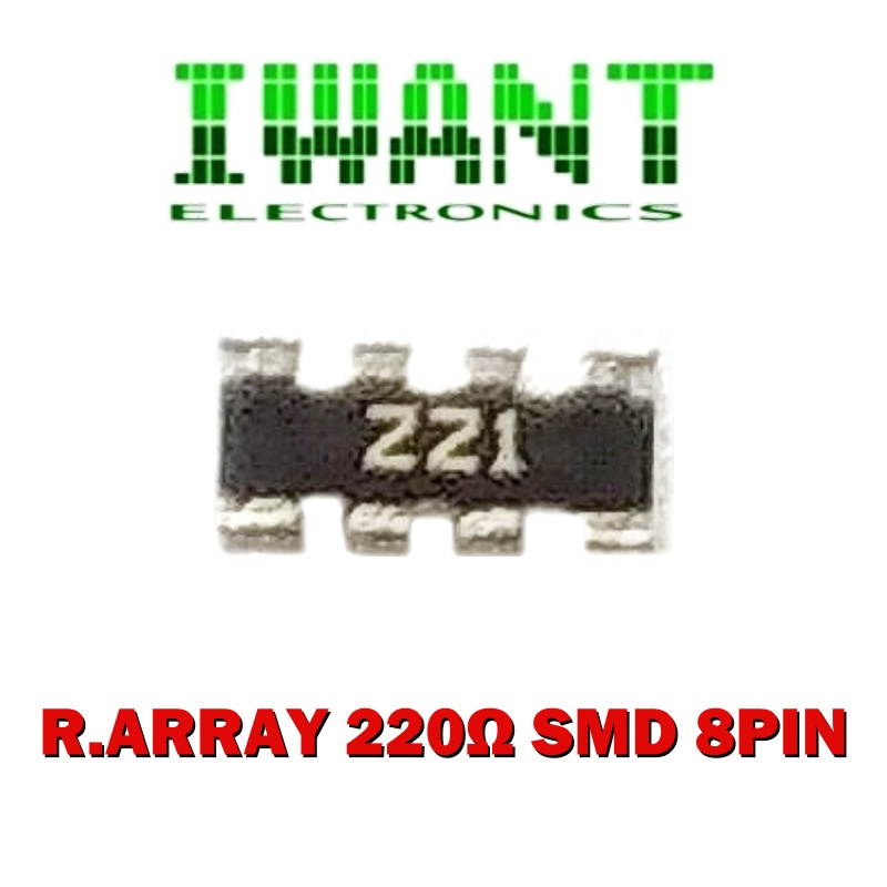 Jual RESISTOR ARRAY 220 OHM 8PIN SMD ARRAY 220OHM SMD 8 KAKI RESISTOR ...