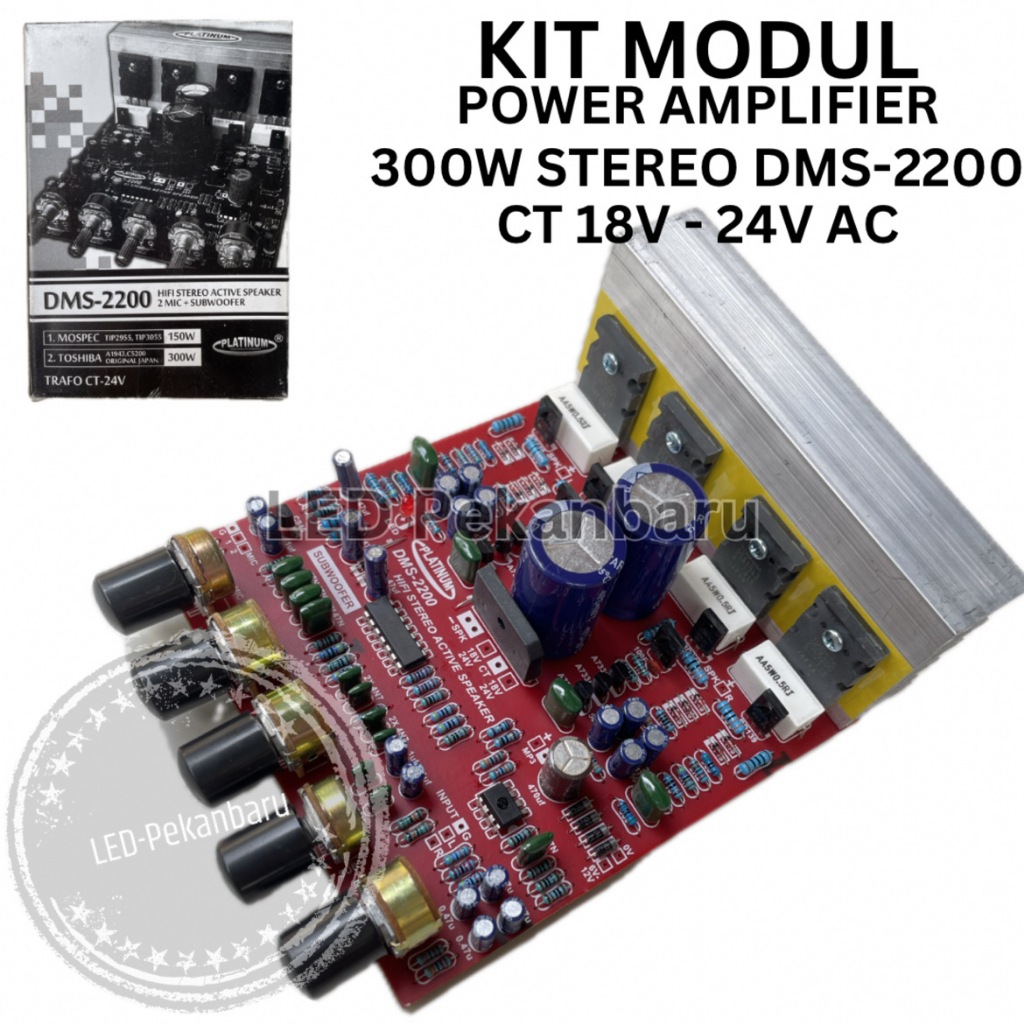 Jual KIT AUDIO MODUL SPEAKER AKTIF 150W STEREO AMPLI RAKITAN SLOT MP3 ...