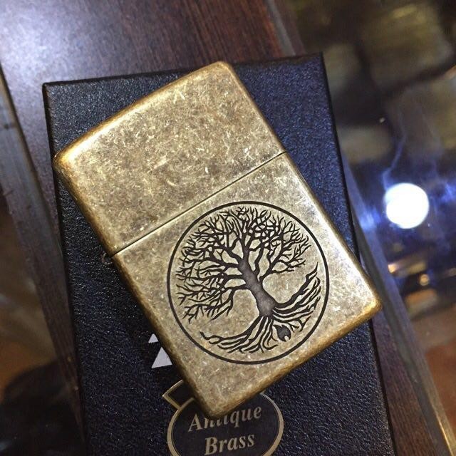 Zippo 29149 Tree Of Life Lighter - Classic Antique Brass Finish (Made In USA)