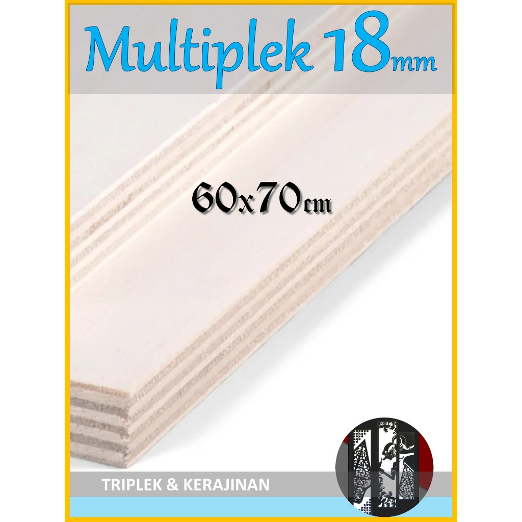 Jual Triplek 18mm 60x70 cm Multiplek MDF Melamin Blokmin Blokboard 18 ...