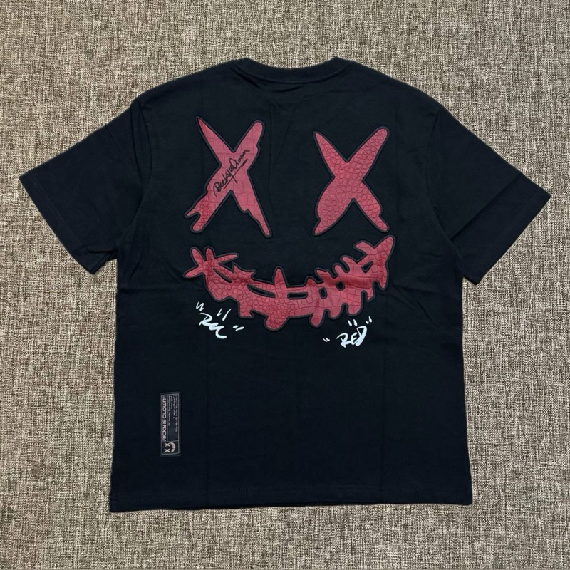 Jual Ricky Is Clown Red Leather Veil Tee Black Original / RIC Baju Kaos ...