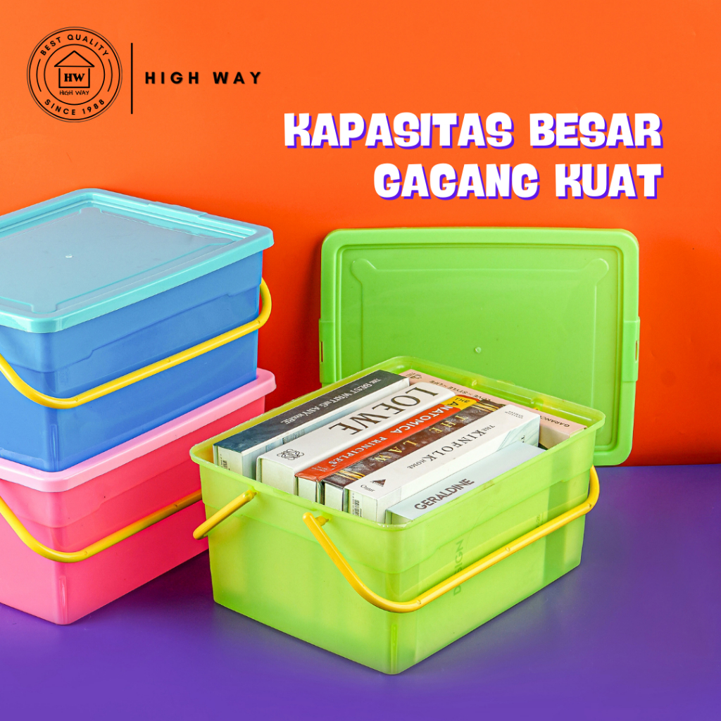 Jual HIGH WAY - Container Rafless 20L Storage Box Organizer Pakaian ...
