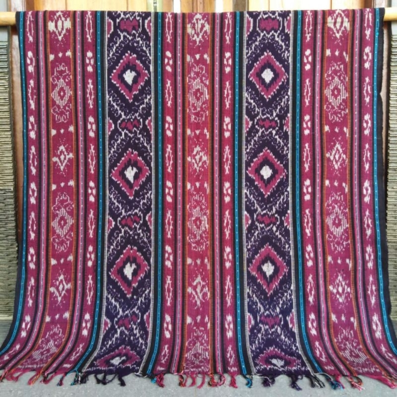 Jual Kain Tenun Ikat Blanket Motif Maumere Rote Ntt Lombok | Shopee ...