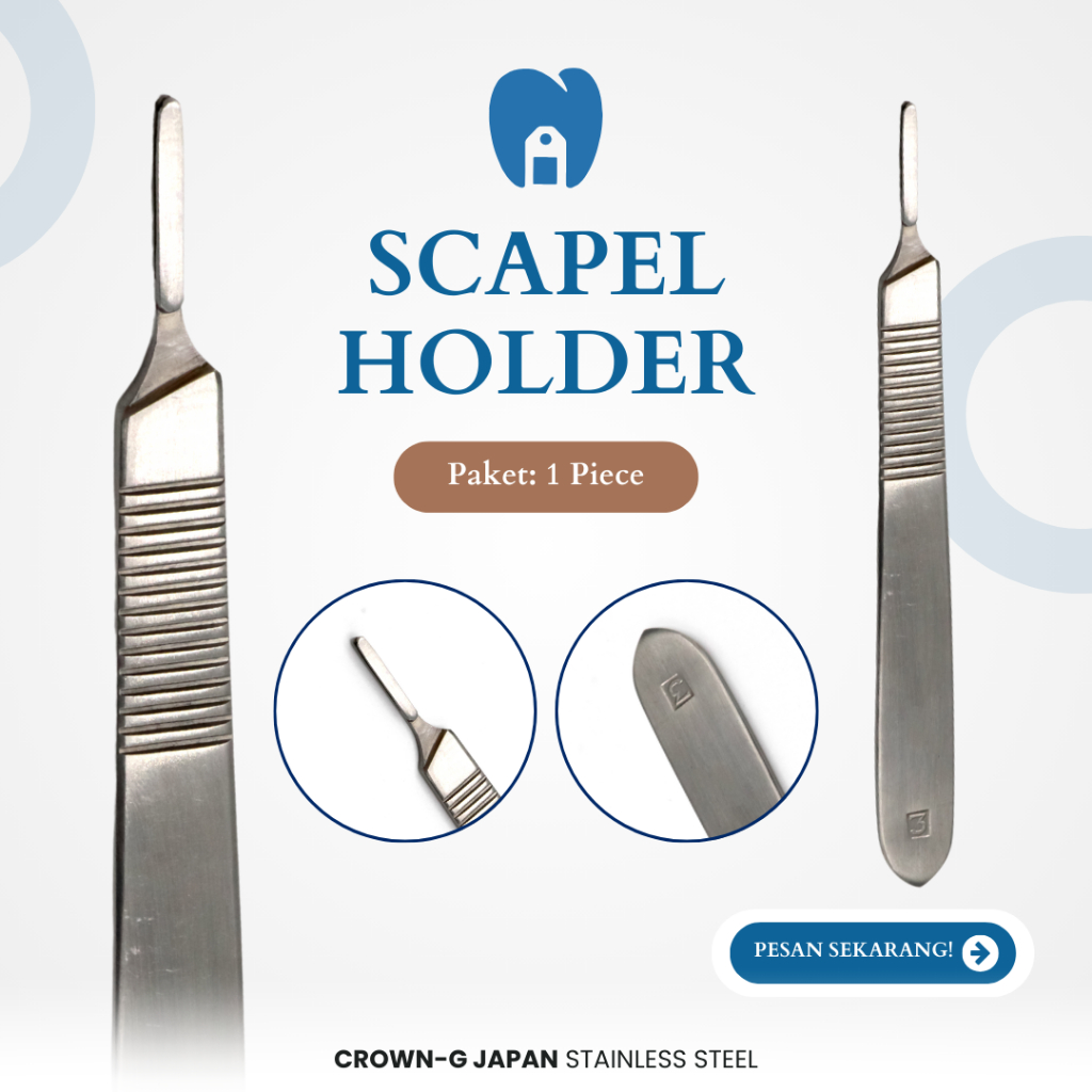 Jual Dental Scalpel Holder/ Scalpel Blade / Bisturi Holder Crown-G ...