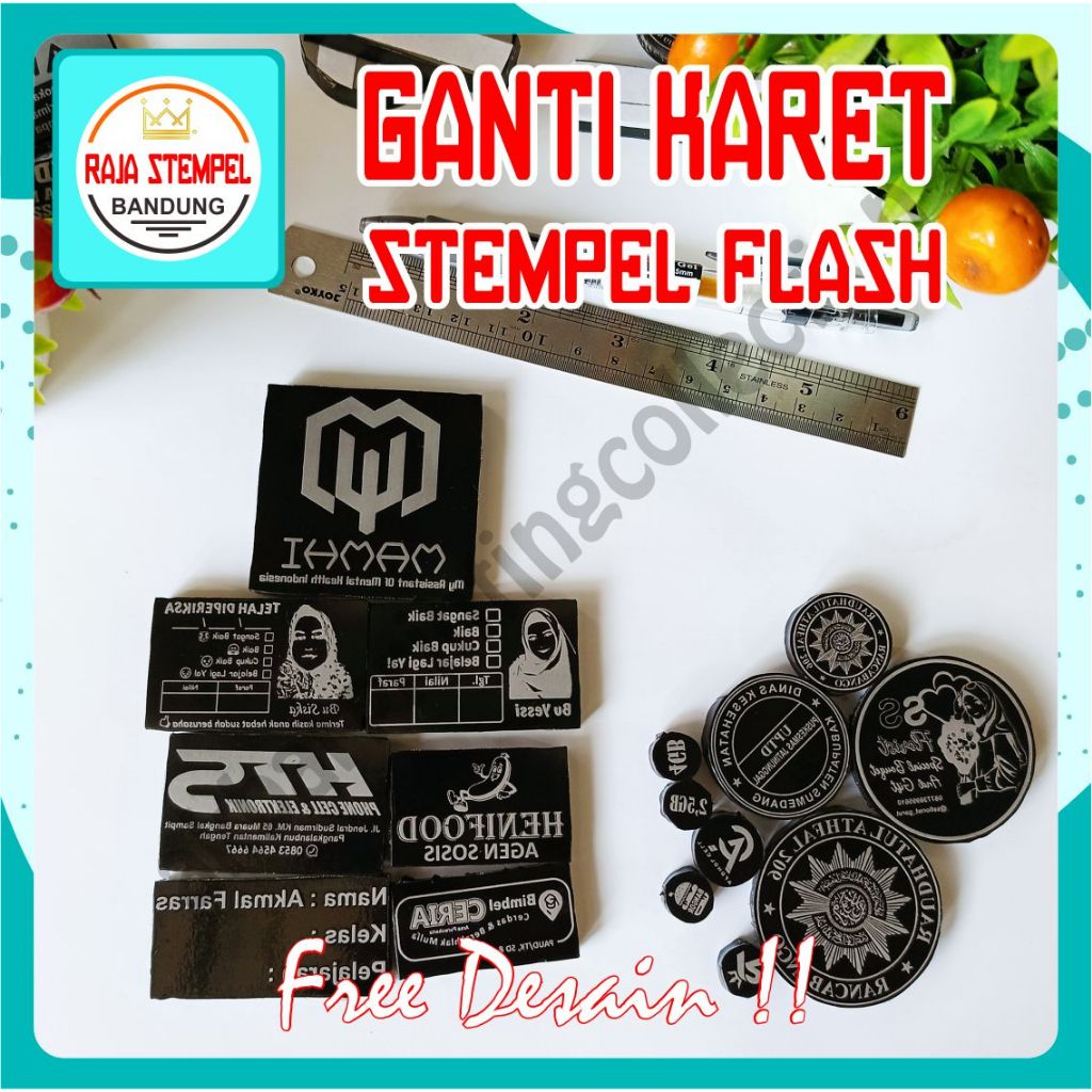 Jual Ganti Karet Stempel Flash Pengganti Otomatis Cepat Murah Hemat ...