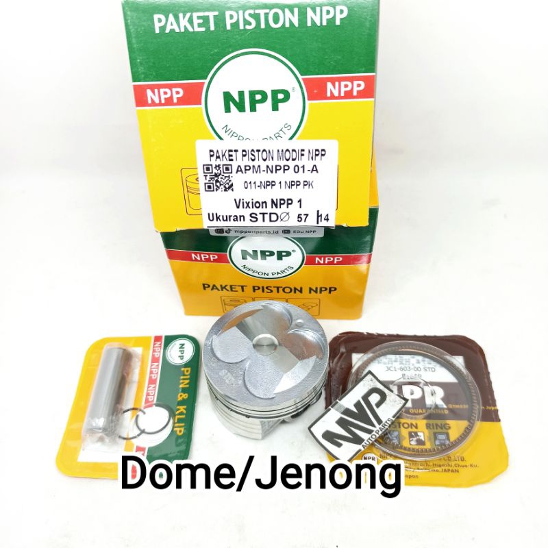 Jual Piston Kit Seher Bore UP DOME JENONG 3C1 Vixion old Vixion New MX ...