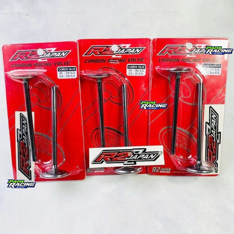 Jual KLEP R2 JAPAN CARBON 34 29 35 30 36 31 BATANG 5mm 5,5mm | Shopee ...