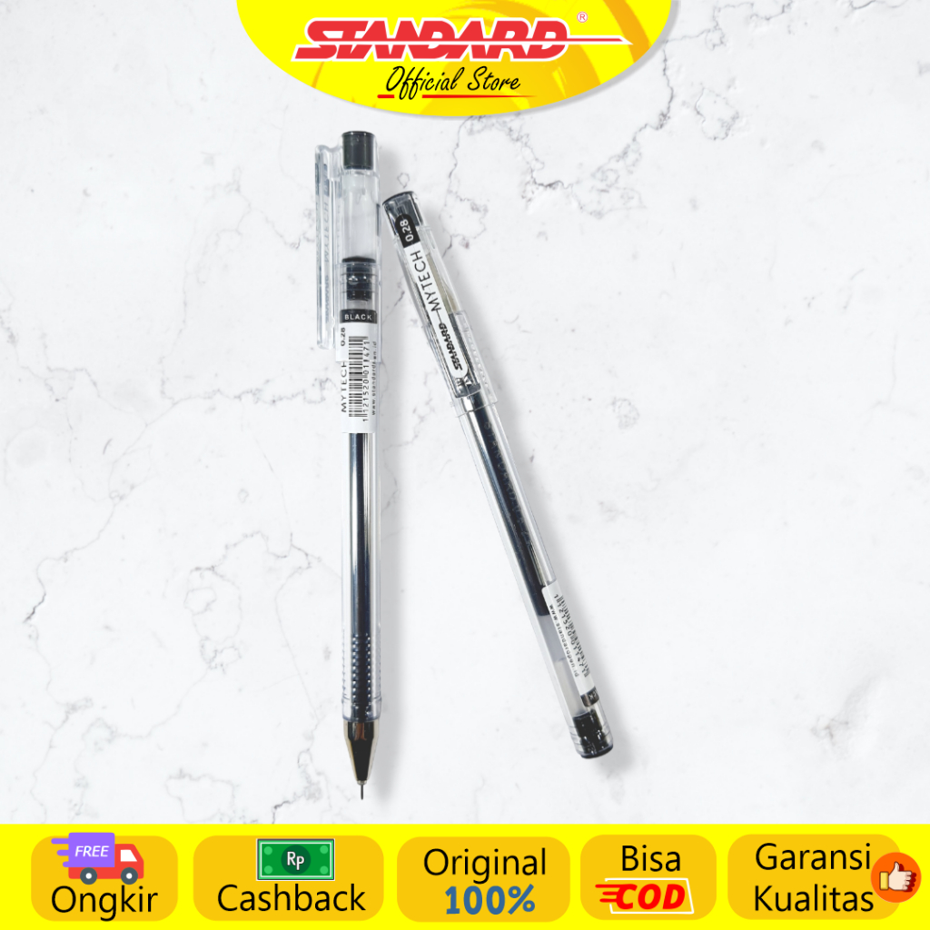 Standard - Pulpen Mytech 0.28 Gel '( Alat Tulis / Pen / Ballpoint / Pena ) (3)