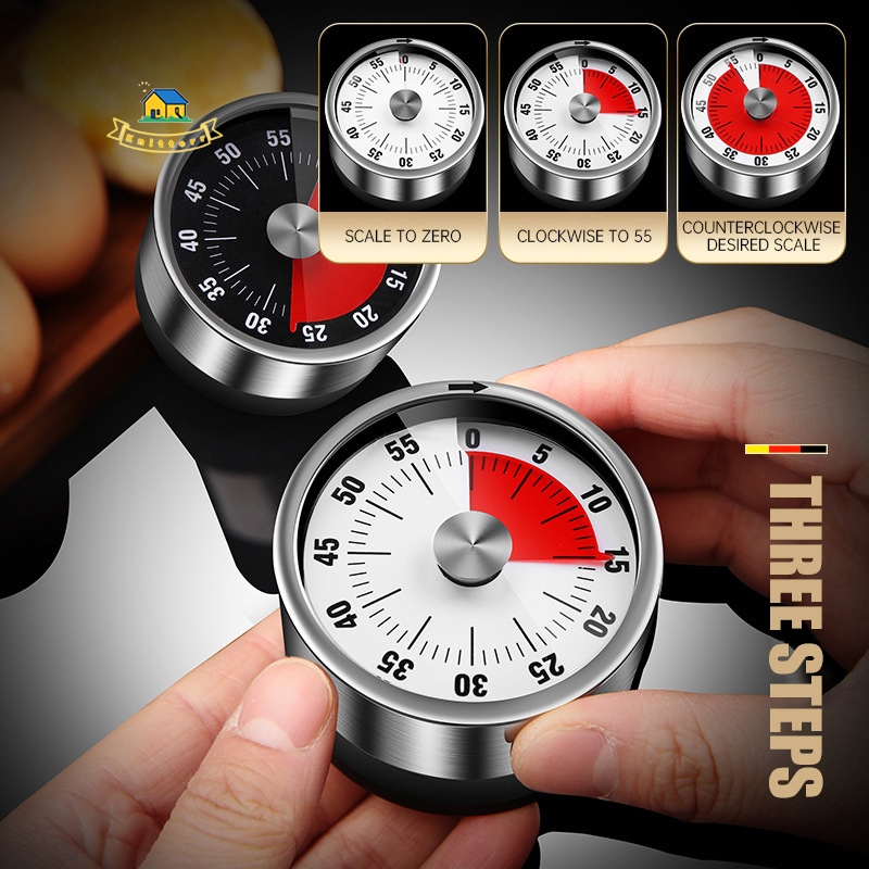 Jual Timer Dapur Magnet Digital Manual Putar Mechanical Timer Timer ...