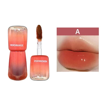 HERORANGE Mirror Lip Glaze Lip Jelly Tint Glass Lipstick Moisturizing Water Lip Gloss Korea GY