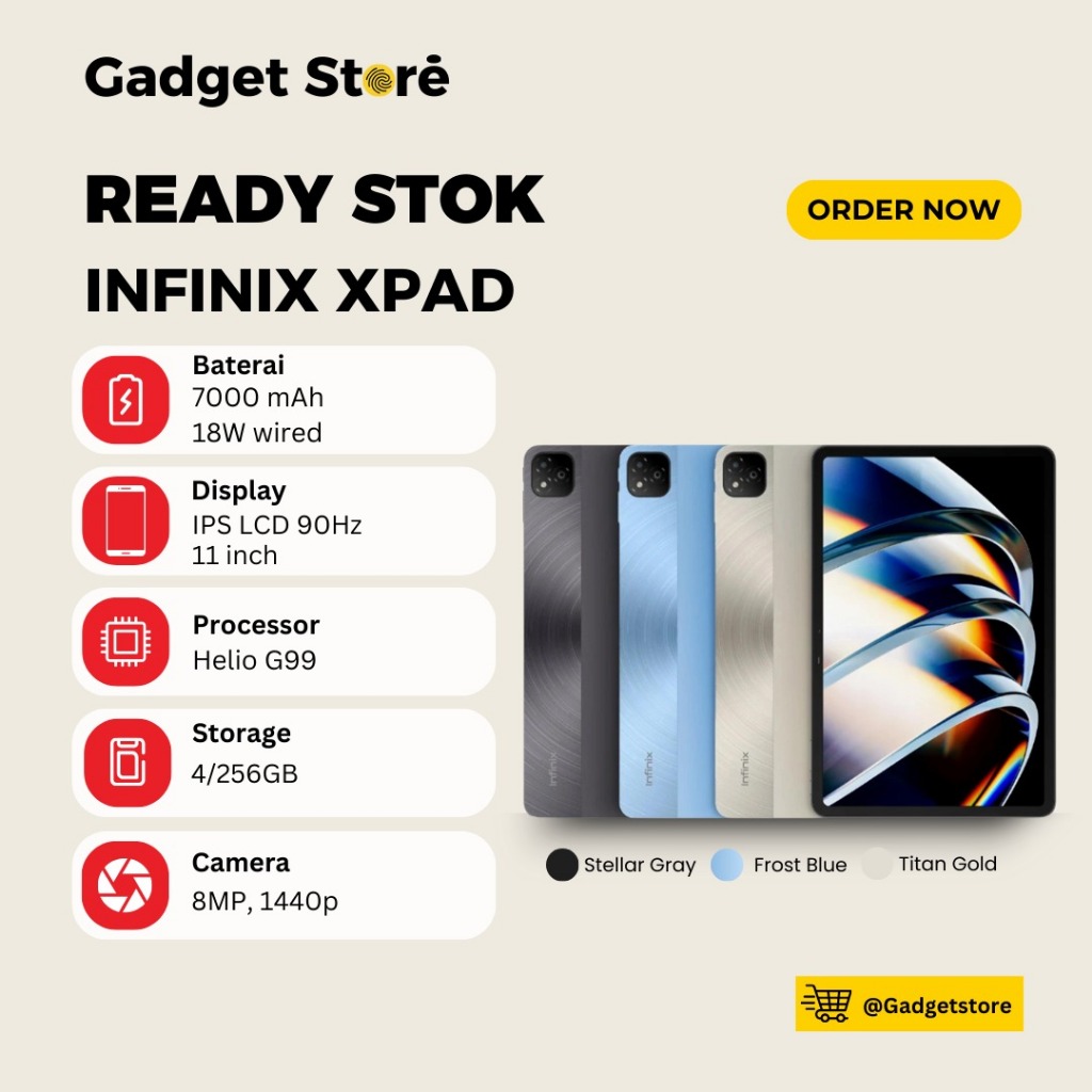 Jual Tablet Infinix XPad 4/256 GB Garansi Resmi | Shopee Indonesia