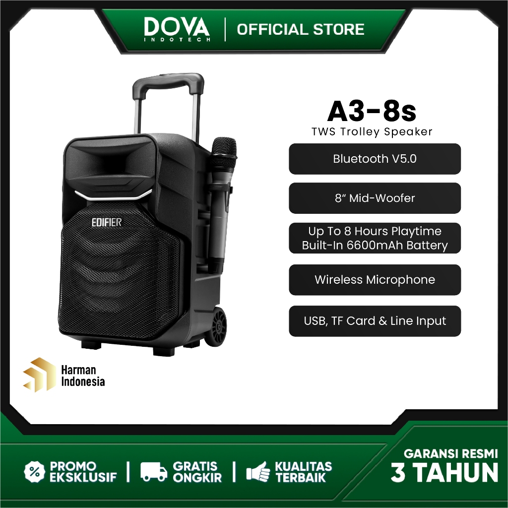 Jual EDIFIER A3-8S TWS Trolley Speaker | Shopee Indonesia