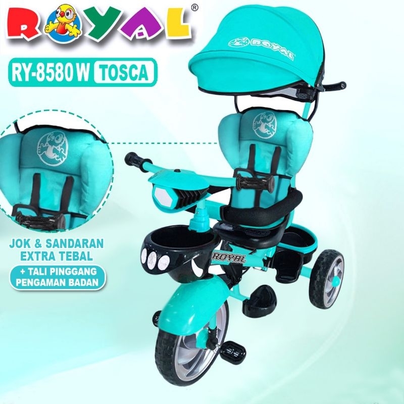 Jual SEPEDA STROLLER ROYAL KURSI PUTAR BAN JUMBO 5080C & 8580W ...