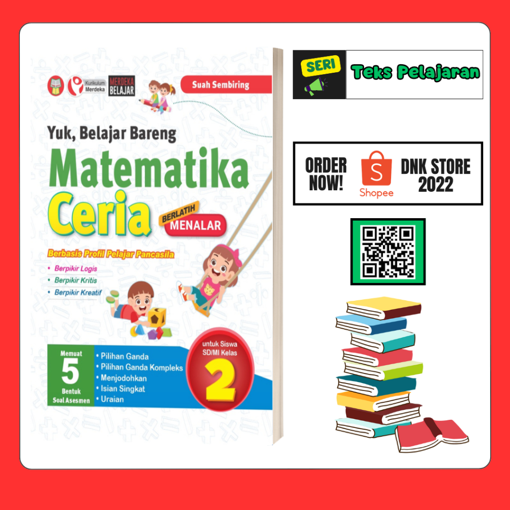 Jual Buku Paket Matematika Kelas 2 SD Seri Belajar Bareng Kurikulum ...