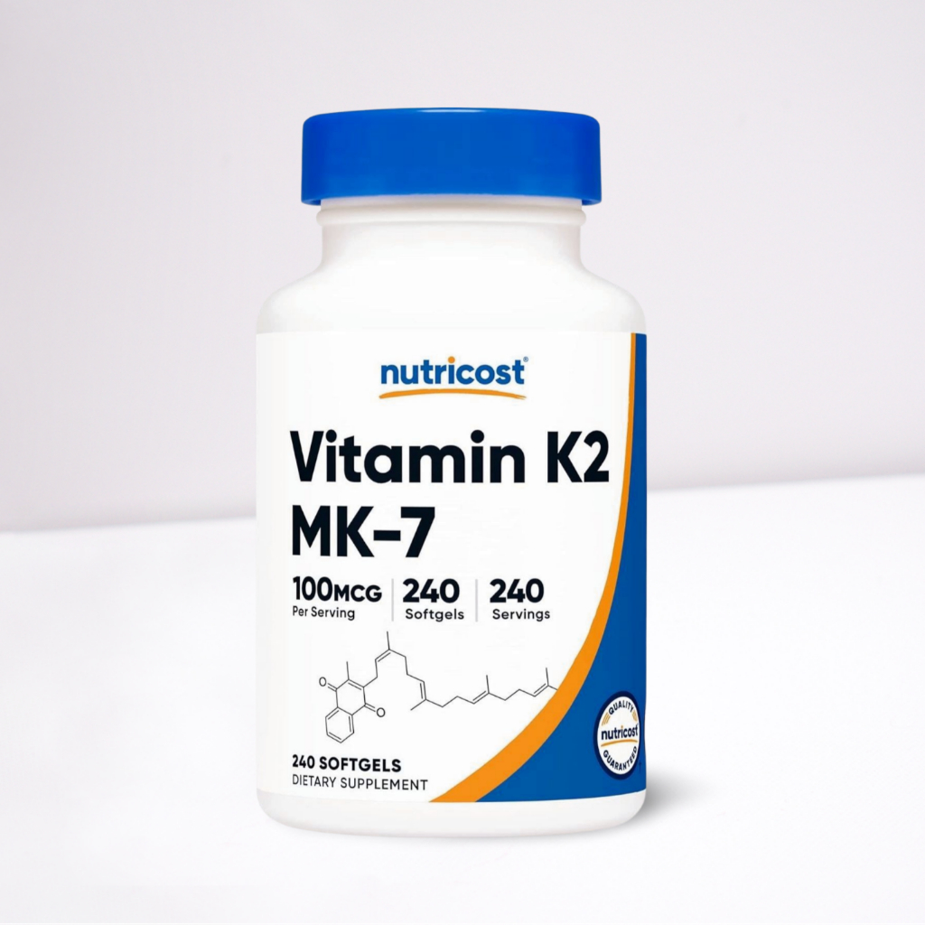 K2 D3 MK-7 100 mcg tablets with natto extract vegan supplement