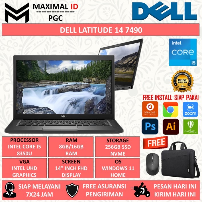 Dell Latitude 7490 Touchscreen Dell Latitude 14 7490 7480 P73G 30pin NON-Touch FHD Dell Latitude 7430 - Foto 4