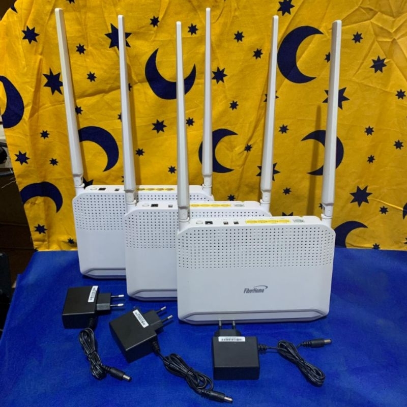 Jual FIBERHOME HG6145F (Router & Adaptor) OPEN ONT GPON Wifi Dual Band ...