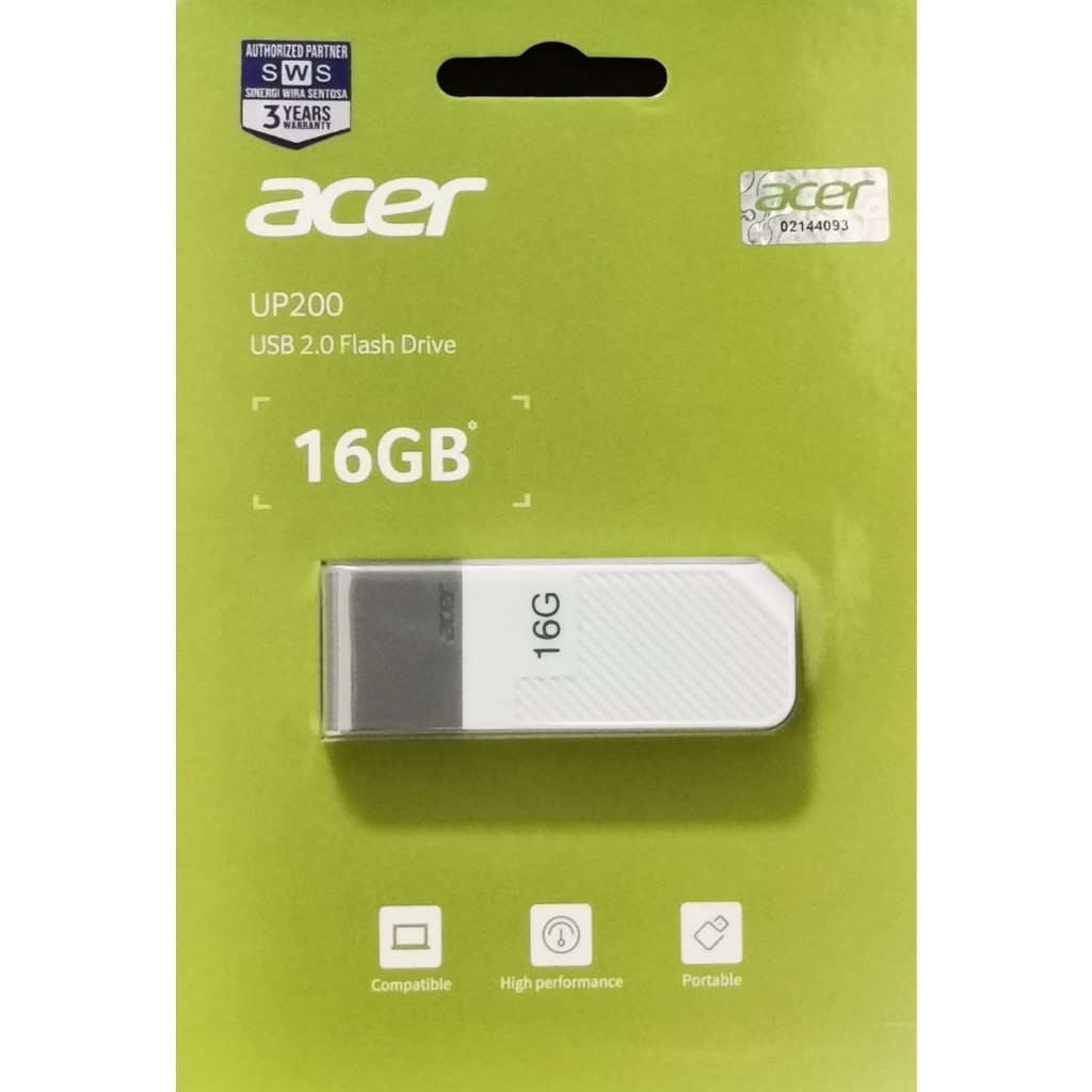 Jual Acer Flashdisk UP200 16GB USb 2 Original | Shopee Indonesia