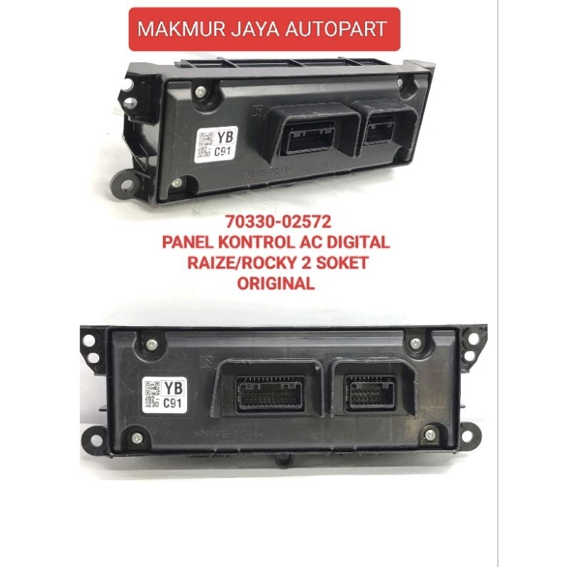 Jual PANEL AC DIGITAL TOYOTA RAIZE, DAIHATSU ROCKY ORIGINAL (2 SOKET ...