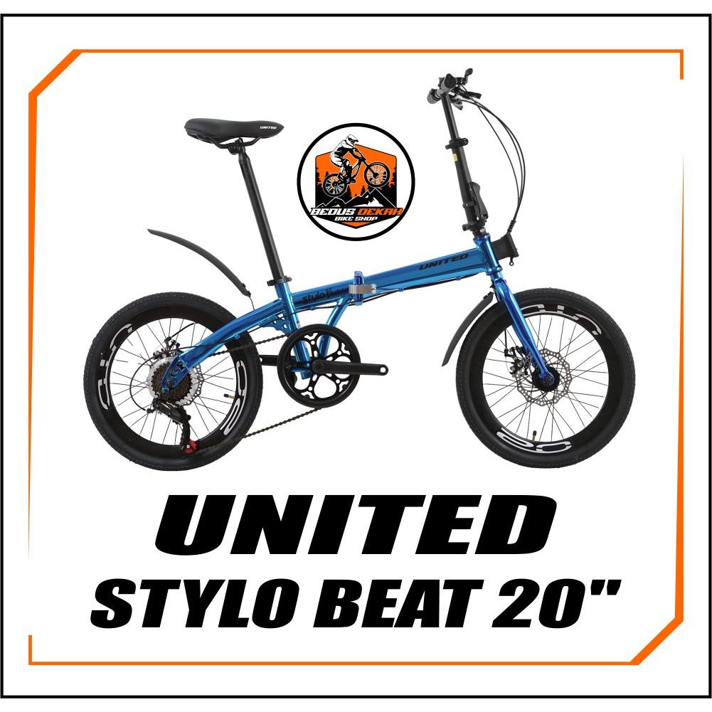 Jual SEPEDA LIPAT FOLDING BIKE 20 INCH UNITED STYLO BEAT | Shopee Indonesia