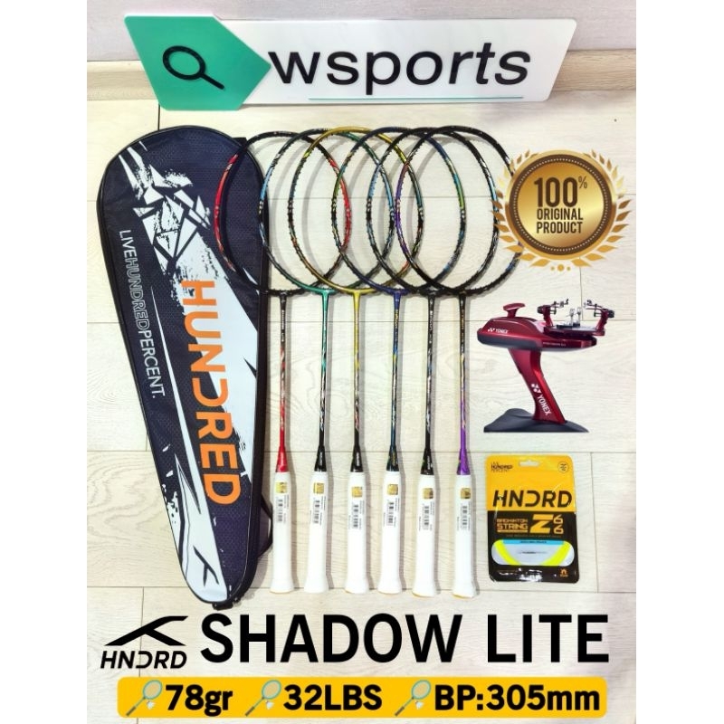 Jual Raket Badminton Hundred HNDRD SHADOW LITE 78gr 32LBS Original ...