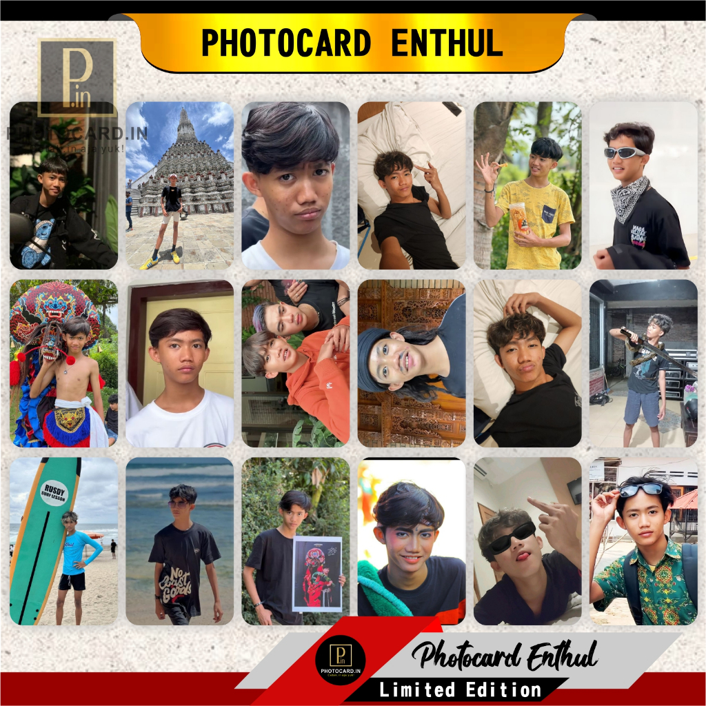 Jual Photocard Enthul Anggota GWSM isi 50 pcs (Free Stiker dan Inner ...