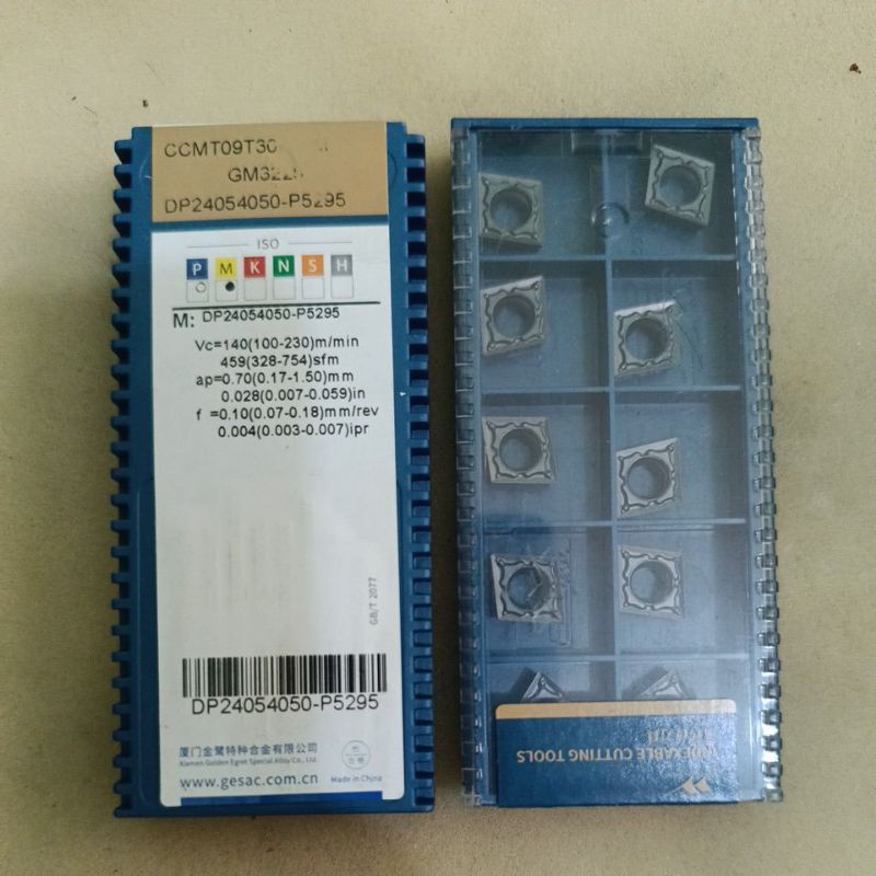 Jual insert carbide CCMT 09 T3 04 MM GM3225 gesac insert bubut | Shopee ...