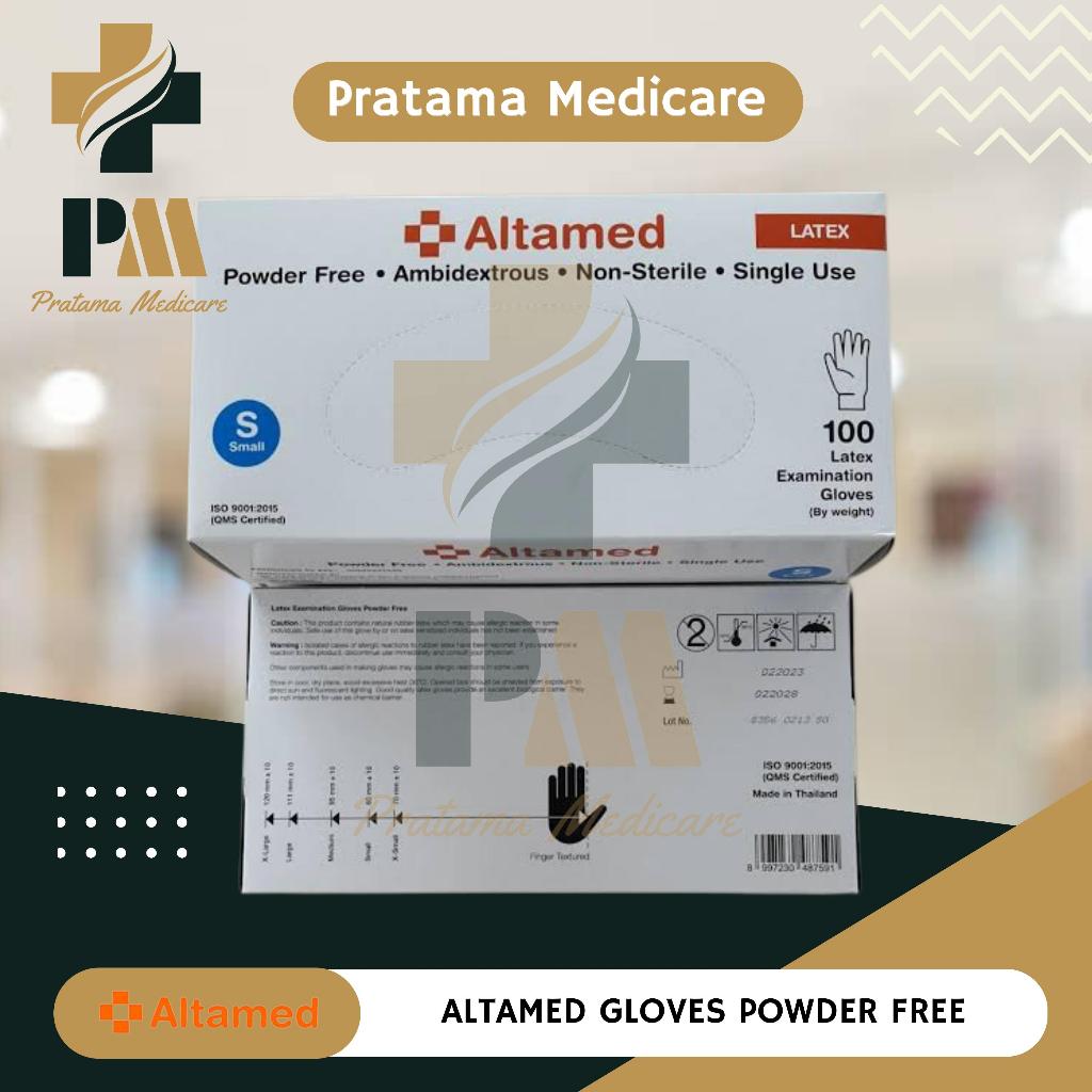 Jual Sarung tangan Altamed Latex Powder Free | Shopee Indonesia
