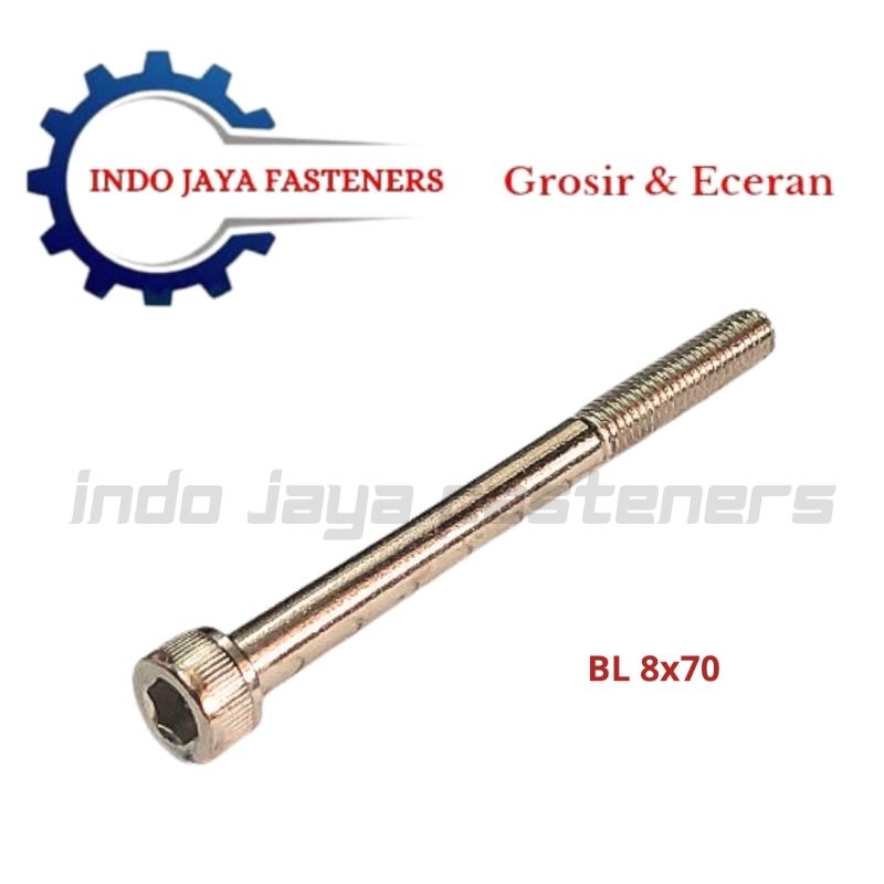 Jual Baut L Nekel 8x70 M8x70 Kunci L6 Baut 12 8mm | Shopee Indonesia