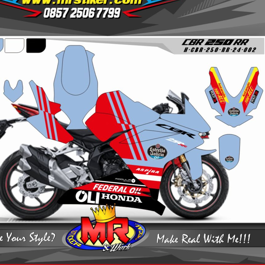 Jual Decal Stiker Honda CBR 250 RR Fullbody\Striping Stiker Fullbody ...