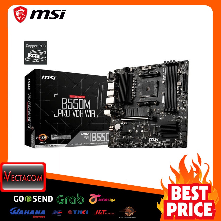 Jual Motherboard MSI B550M PROVDH WIFI (Socket AM4) Shopee Indonesia