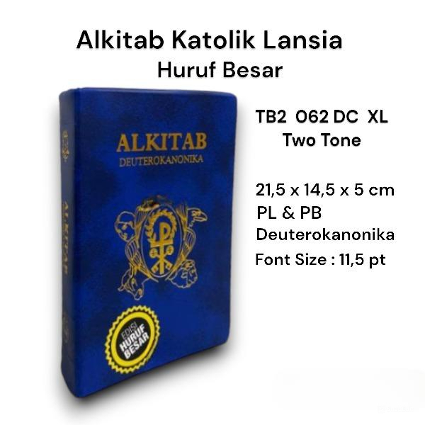 Jual Alkitab Katolik Deuterokanonika XL Edisi Huruf Besar Two Tone Buku ...