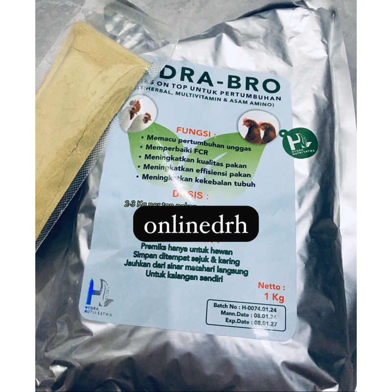 Jual HYDRA BRO Repack HYDRABRO Eceran 100 gram Pemacu pertumbuhan ...