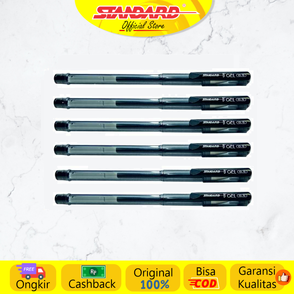 Standard - Pulpen BGel 0.5  ( Alat Tulis / Pen / Ballpoint / Pena ) (5)