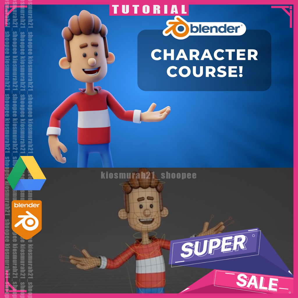 Jual Create Iconic Characters With Blender | Shopee Indonesia