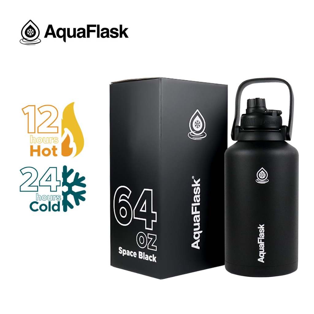 Jual AquaFlask Regular Bottles/Tumber 1892ml (64oz) - Space Black ...