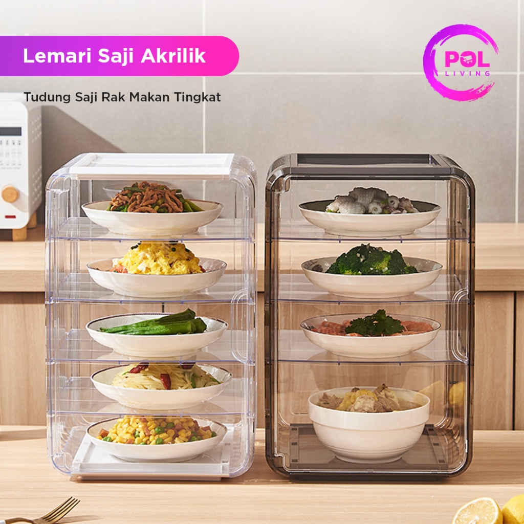 Jual POL - Tudung Saji Makanan 3-4 Susun + Packing Sterofoam | Shopee ...