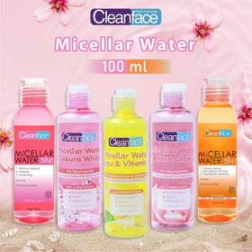 Cleanface 3in1 Micellar Water Normal Skin Oily Skin 100ml Purbasari 250ml Rose Water Sakura Yuzu