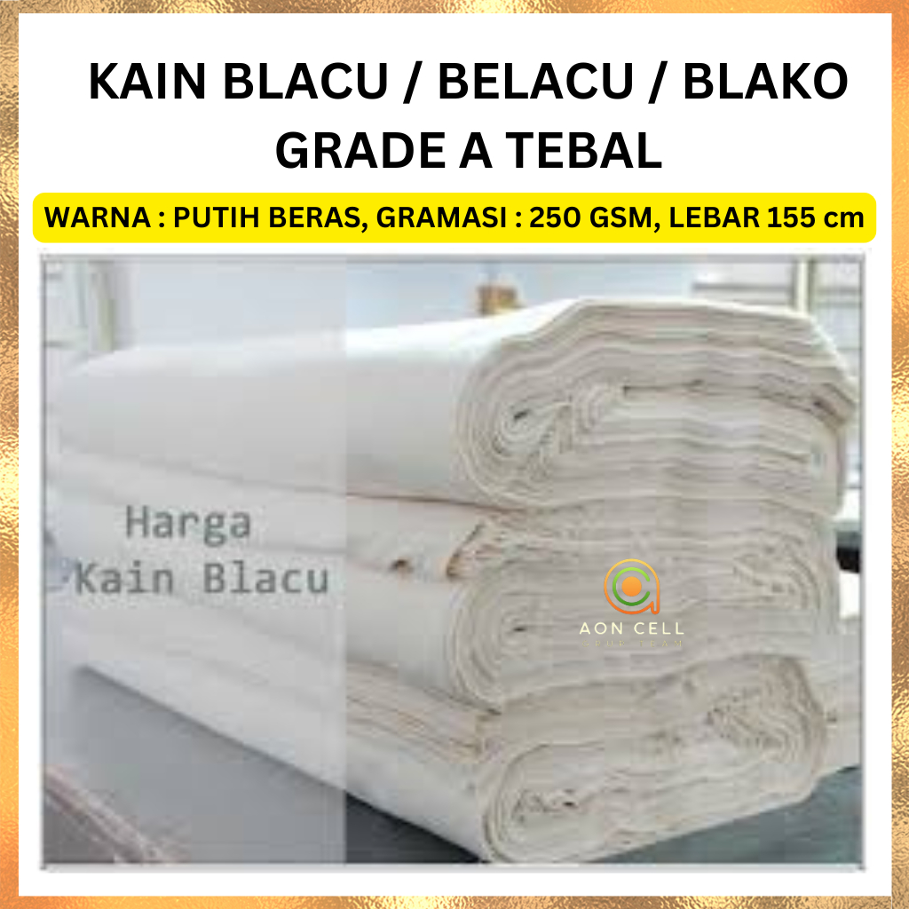 Jual KAIN BLACU BELACU BLAKO TEBAL GRADE A (ASLI) bisa untuk DIY Lebar ...