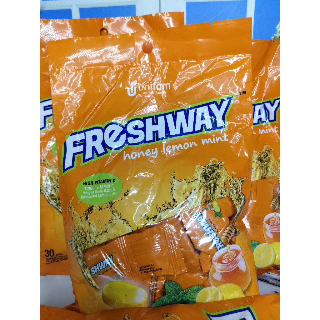 Jual PERMEN FRESHWAY HONEY LEMON MINT ISI 30 BUTIR @3.5 GR | Shopee ...