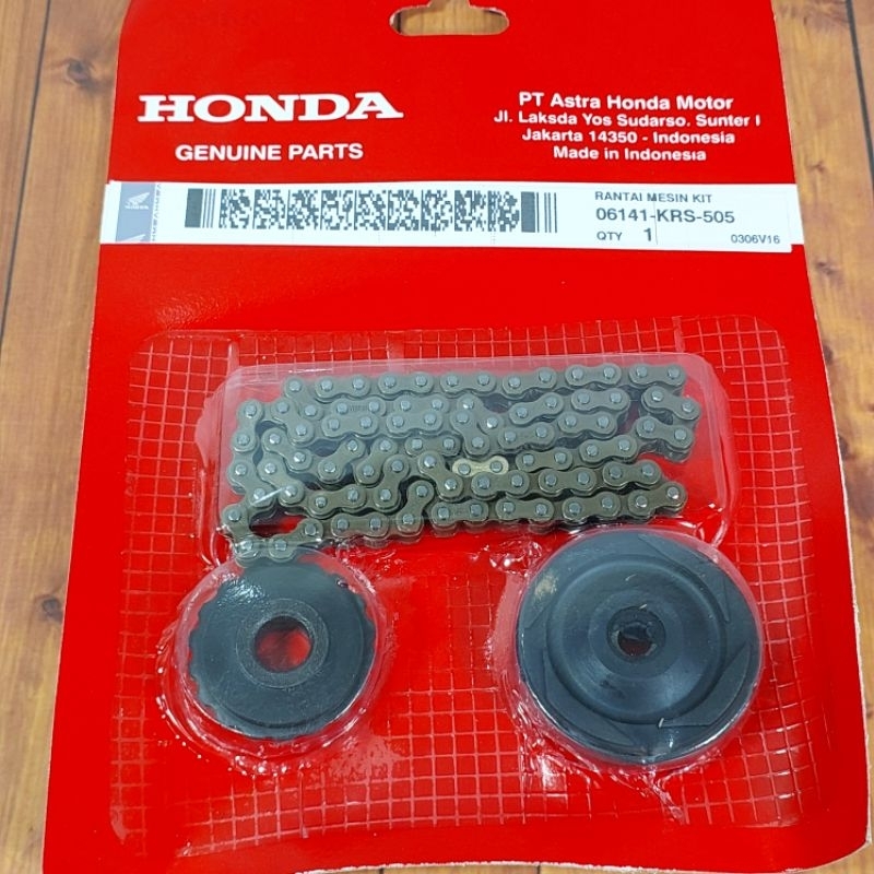Jual rantai keteng set cam chain kit motor honda supra fit old new revo ...