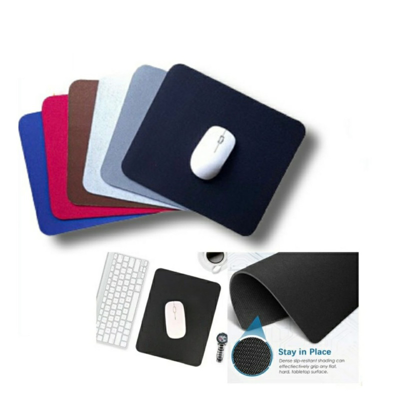 Jual RD Mousepad Polos Desk Mat 18X22CM Alas Mouse pad Kantor Gaming ...