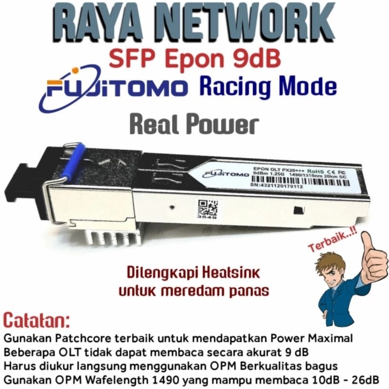 Jual FUJITOMO SFP 9dB Epon | Shopee Indonesia
