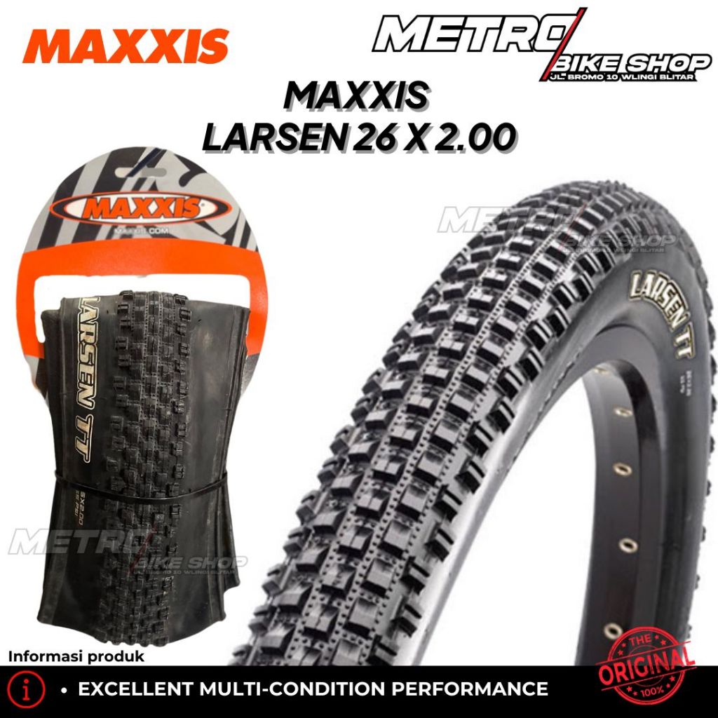 Jual Ban Luar Sepeda Maxxis Larsen 26 x 200 untuk sepeda MTB ORI