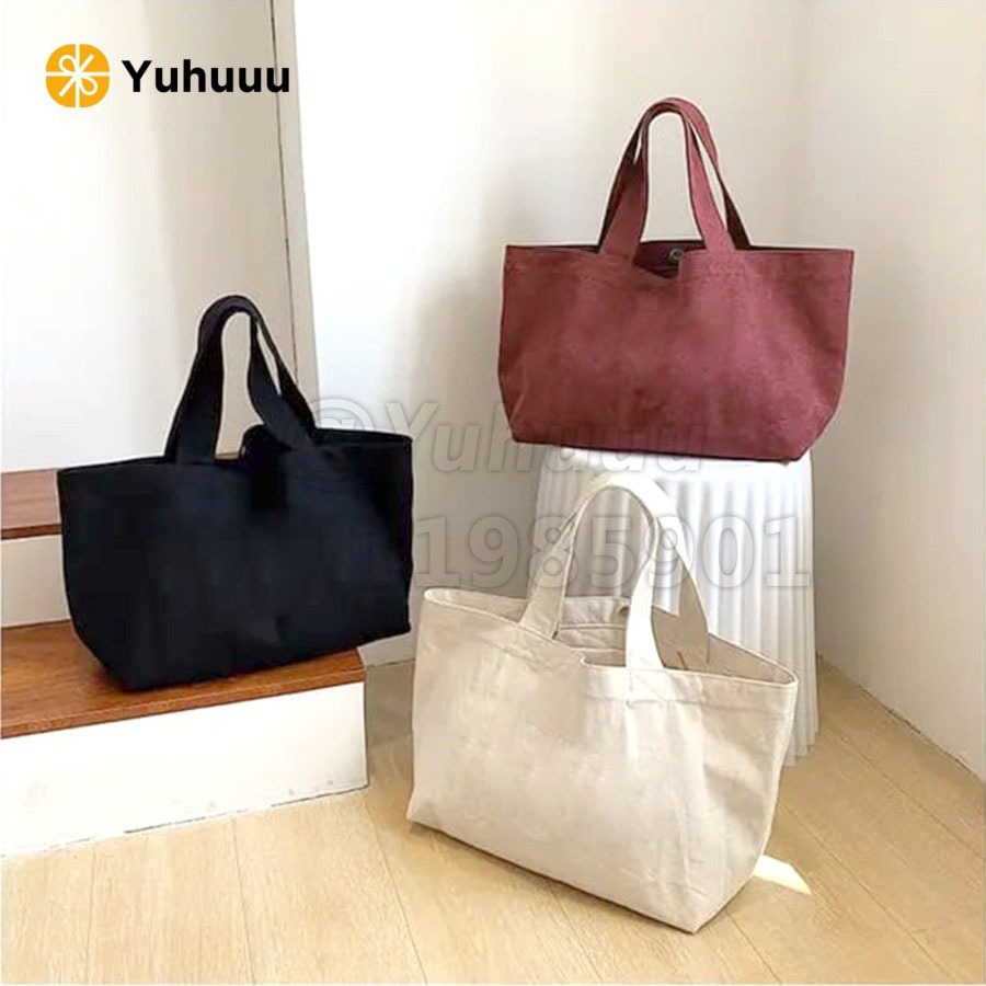 Jual Canvas Bag Premium Tote Bag Polos Shopee Indonesia