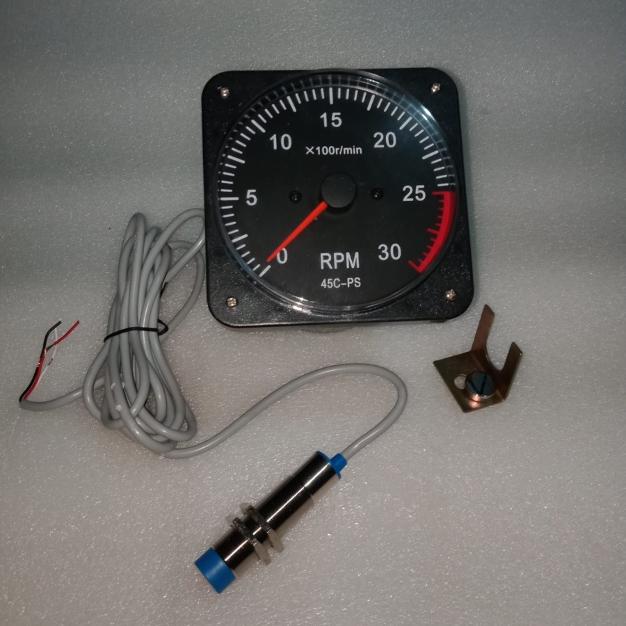 Jual Mechanical analog pointer tachometer for ship and boat 3000 rpm ...