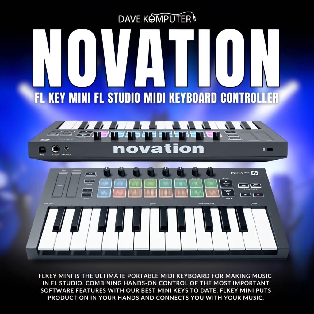 Jual Novation FLKey Mini 25 Key FL Studio Midi Keyboard Controller ...