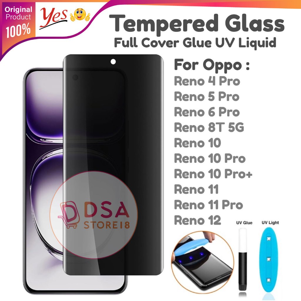 Glass Oppo Reno Reno Pro Uv Glass Jual Oppo Reno 11 11 Pro 10 8T 4G - Main Image